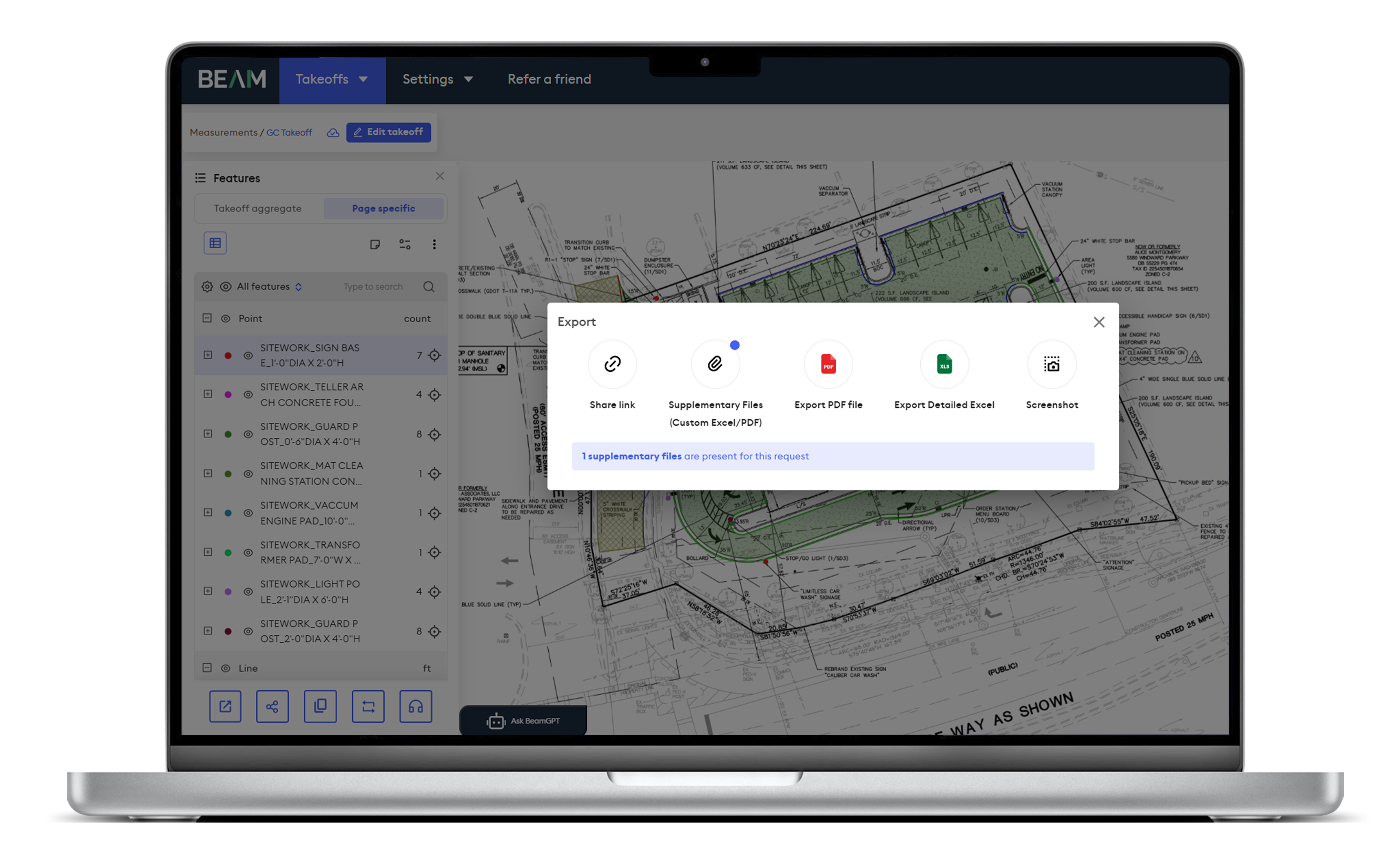 screenshot of Beam AI